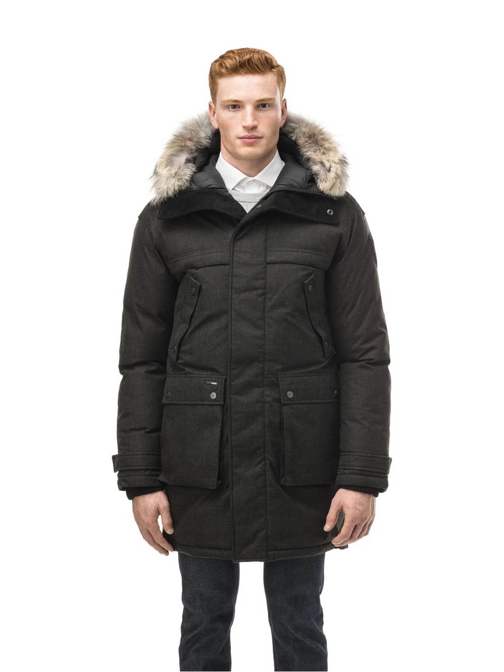 Nobis Yatesy Men's Hooded Parka Waterproof Windproof Goosedown Black Men’s Small